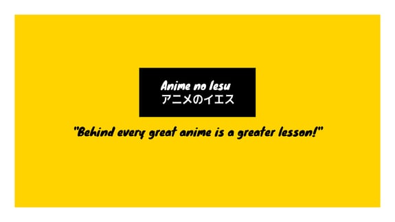 YouTube cover image anime no iesu